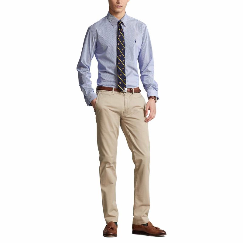 Polo Ralph Lauren Custom Fit Striped Stretch Poplin Shirt image number 3